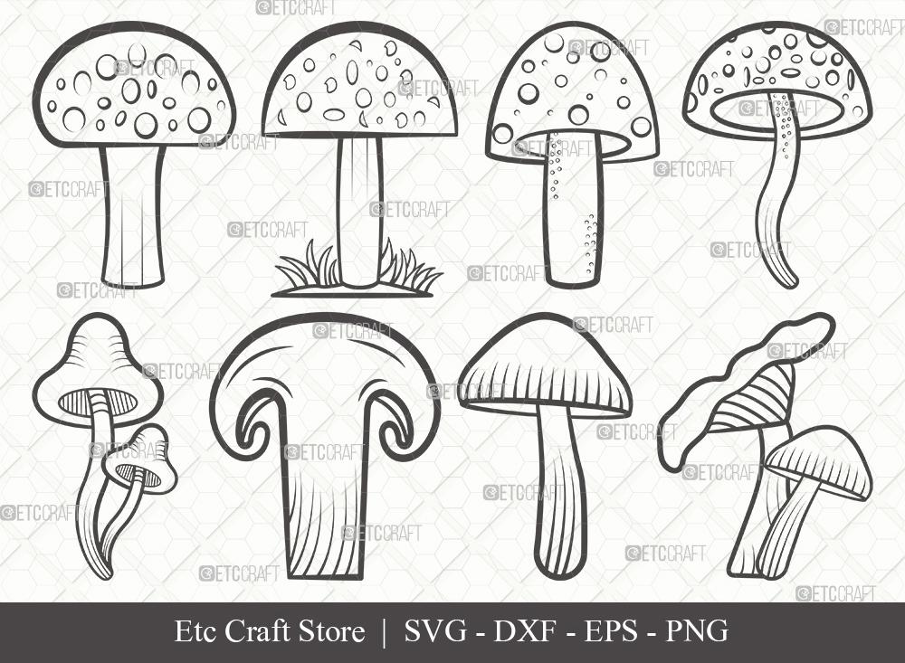 mushroom outline