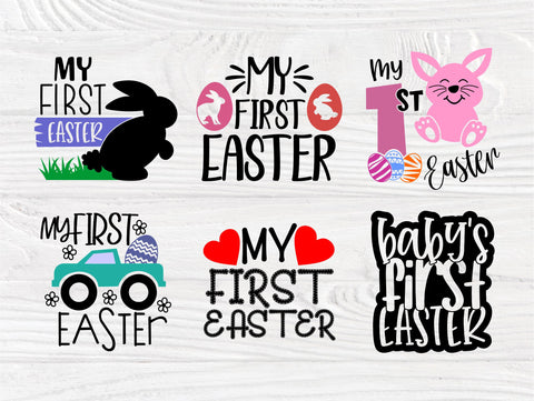 Download My First Easter Svg Cut Files Bundle Boy Girl So Fontsy