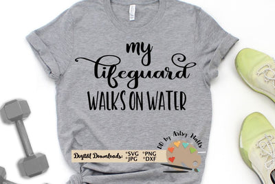 Download My Lifeguard Walks On Water Svg Jesus Quote Svg Swimmer Swimming Shirt Svg Dxf So Fontsy Reviews On Judge Me