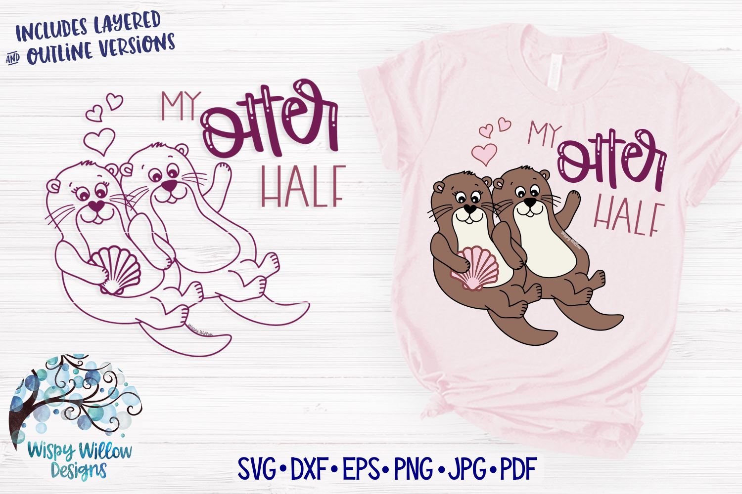 Download My Otter Half Svg So Fontsy