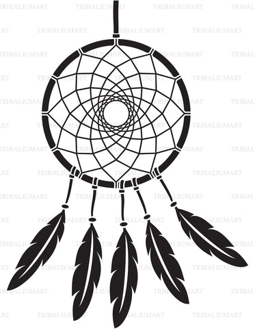 Download Native American Indian Talisman Dreamcatcher Cut Files For Cricut Clip Art Silhouette Eps Svg Pdf Png Dxf Jpeg So Fontsy