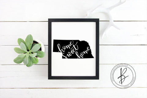 Download Nebraska Home Sweet Home Svg So Fontsy