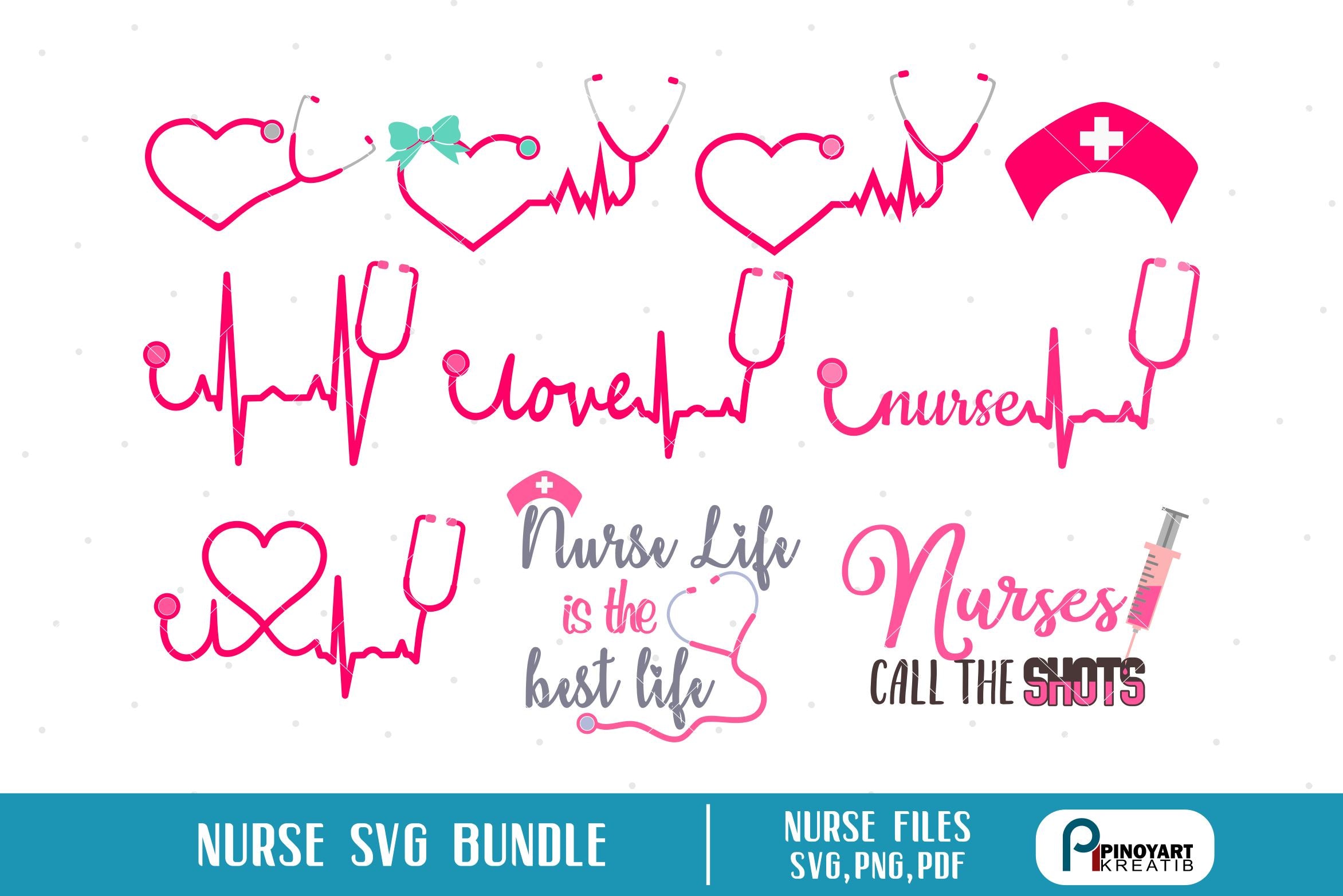 Download Nurse Svg Bundle So Fontsy
