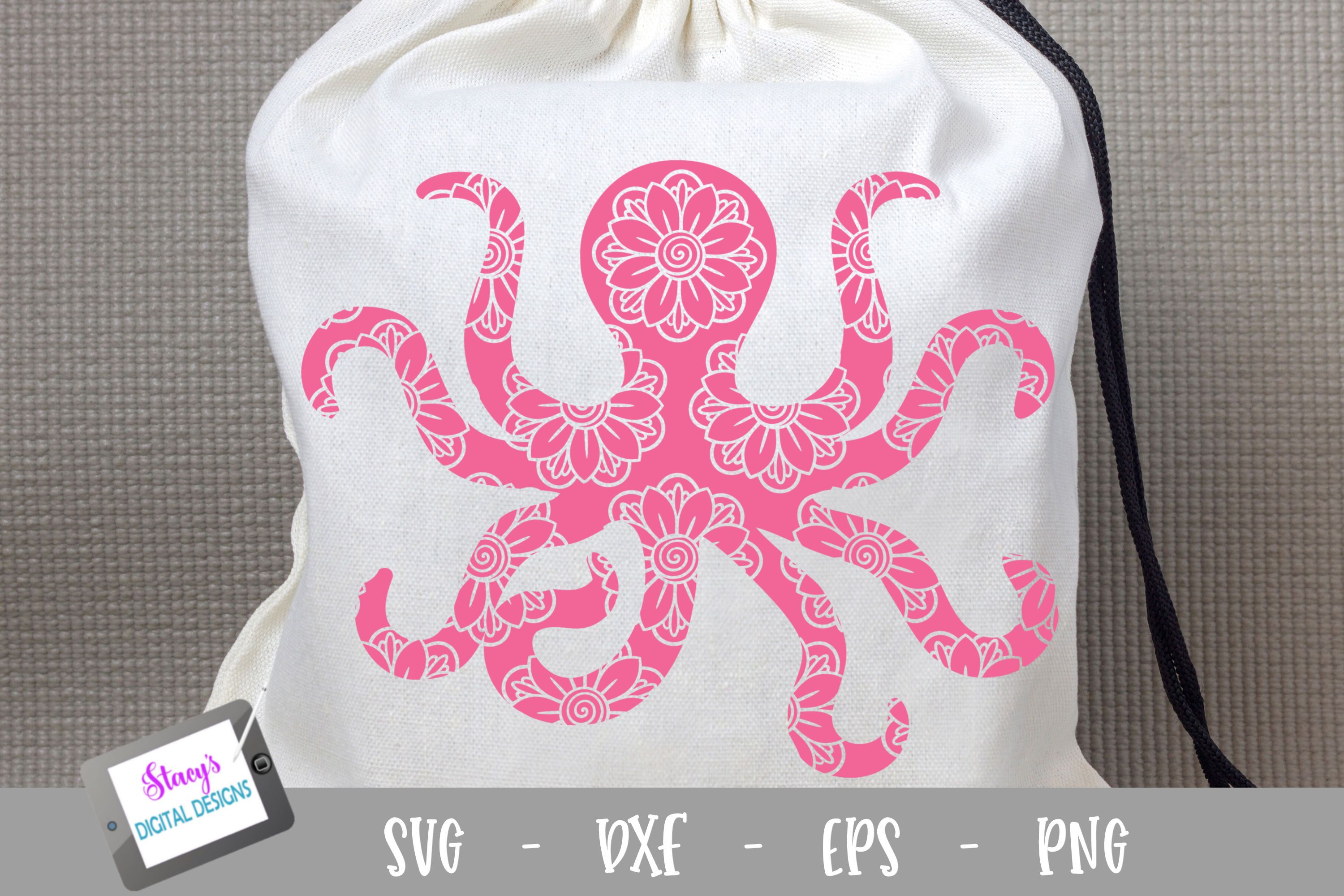 Download Octopus Svg Octopus With Floral Mandala Pattern So Fontsy