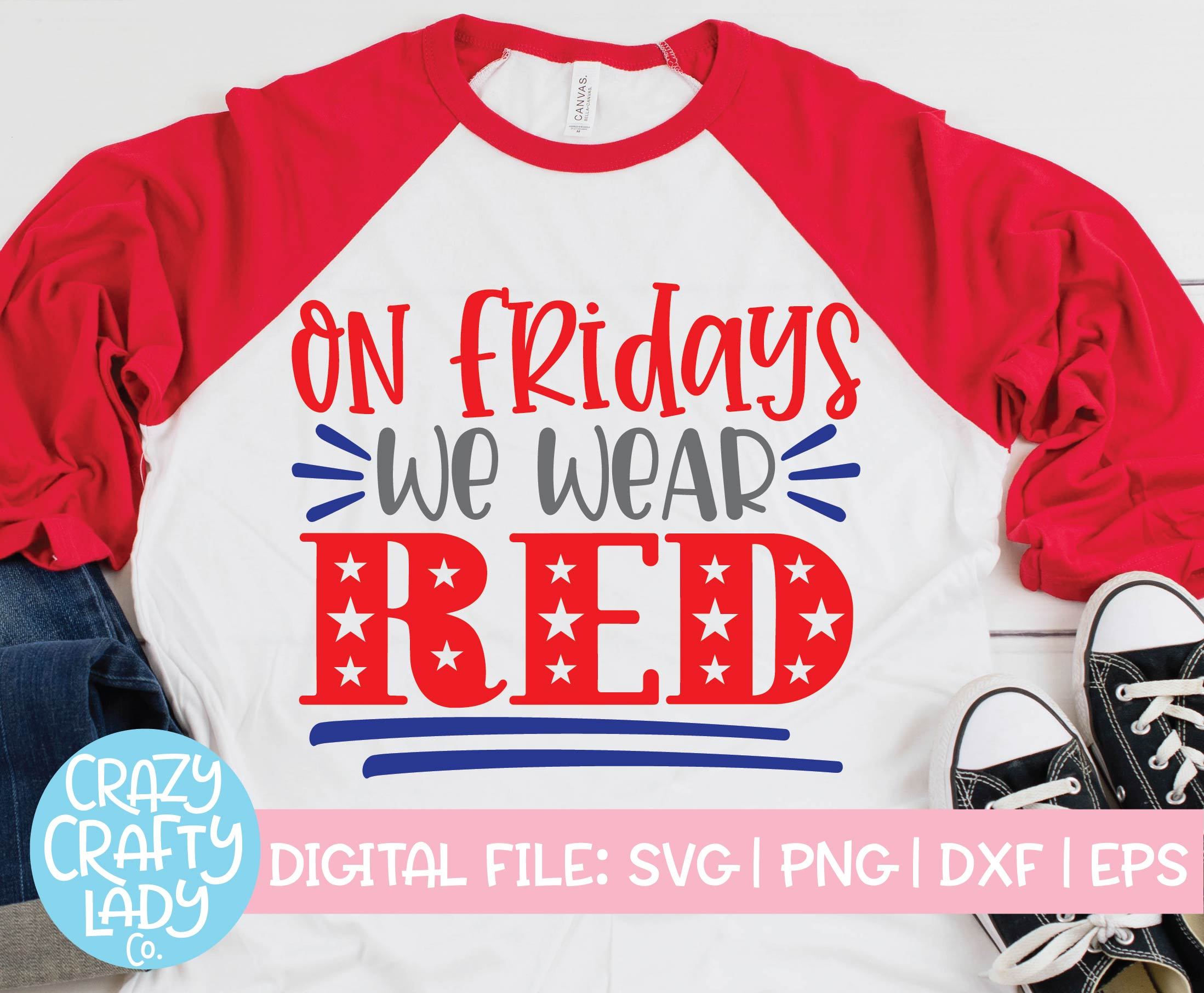 Download On Fridays We Wear Red Military Svg Cut File So Fontsy