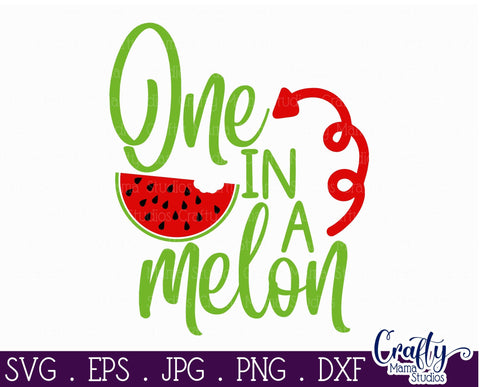 Download One In A Melon Svg Watermelon One In A Million Kids Summer So Fontsy