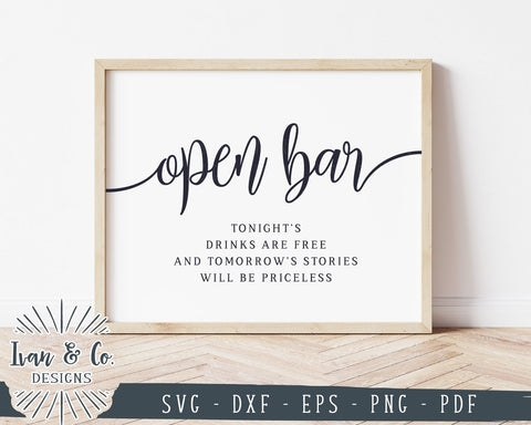 Free Free 183 Wedding Bar Sign Svg SVG PNG EPS DXF File