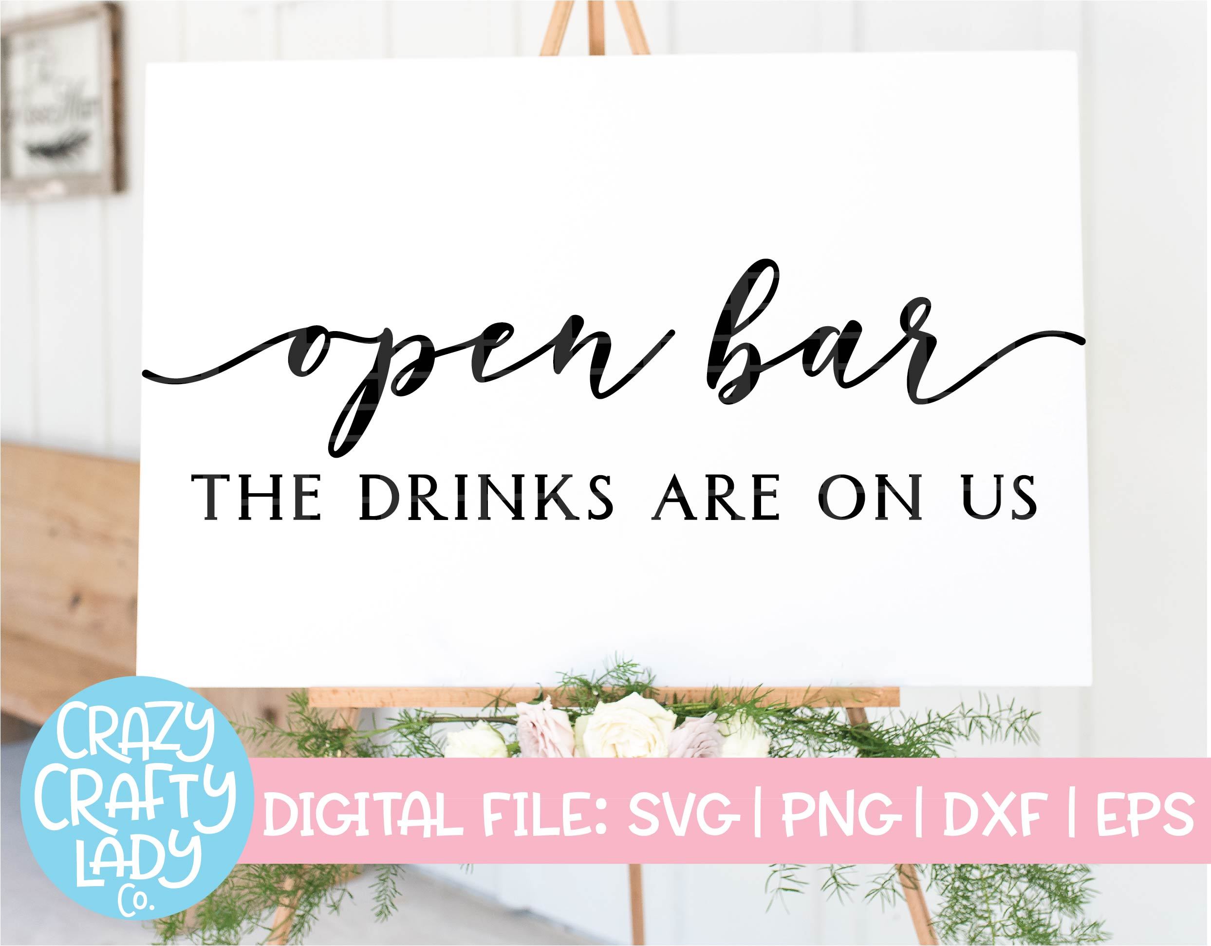 Free Free 194 Wedding Bar Sign Svg SVG PNG EPS DXF File