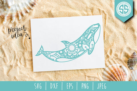 Download Orca Whale Mandala Zentangle Mini Bundle Set Of 4 Svg So Fontsy