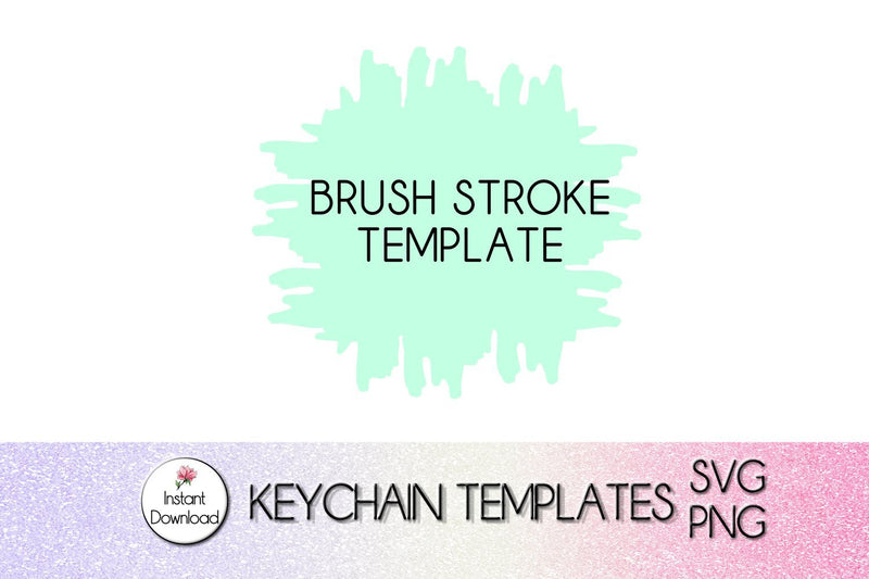 Download Paint Brush Strokes svg, Keychain PNG, Circle Keyring, keychain template svg bundle, diy ...