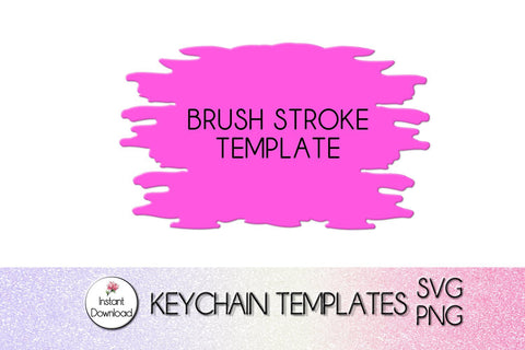 Download Paint Brush Strokes Svg Keychain Png Circle Keyring Keychain Template Svg Bundle Diy Keychain Monogram Keychains So Fontsy