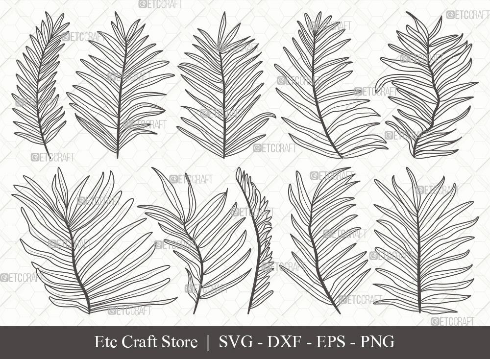 Download Palm Leaves Outline Svg Cut File Palm Leaf Svg Monstera Leaf Svg Plants Svg Palm Tree Leaves Bundle Tropical Leaves Svg Eps Dxf Png So Fontsy