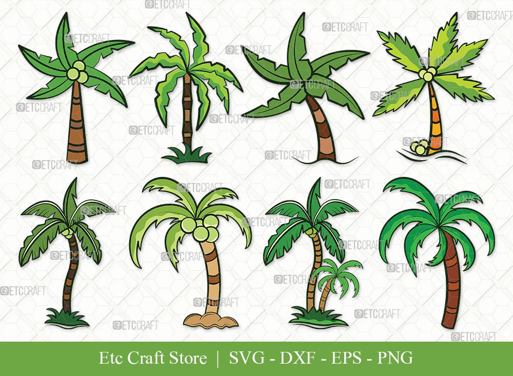 Download Palm Tree Clipart Svg Cut File Palm Svg Tree Svg Summer Svg Bundle Eps Dxf Png So Fontsy