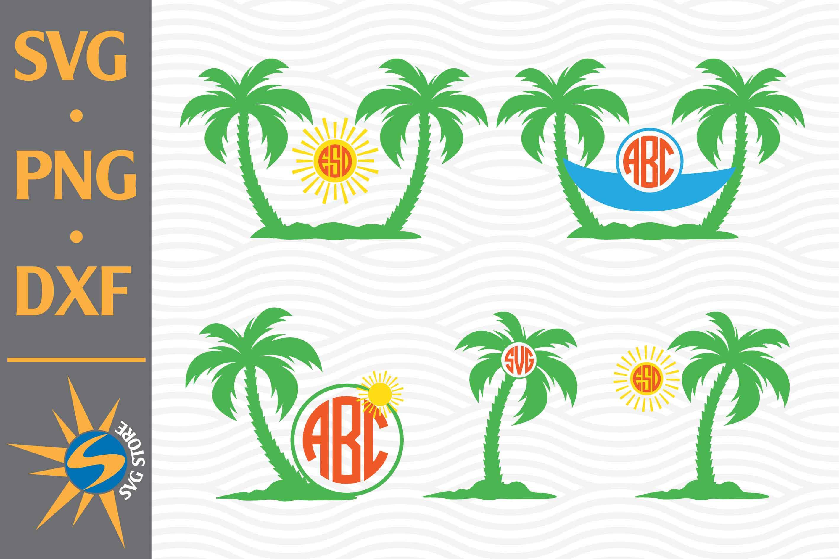 Download Palm Tree Monogram Svg Png Dxf Digital Files Include So Fontsy