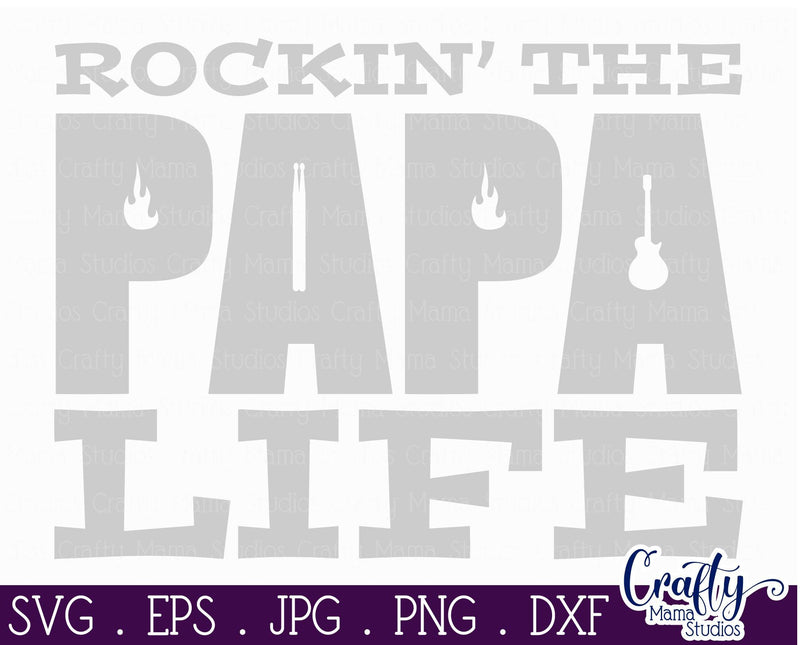 Download Papa Svg - Father's Day Svg - Rockin Papa Svg - Rocking ...