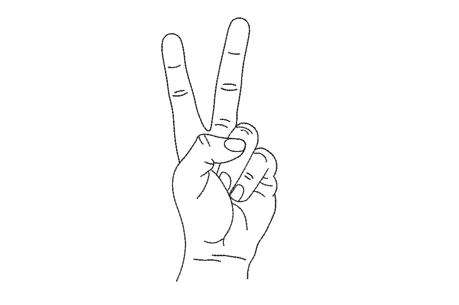 peace hand tumblr