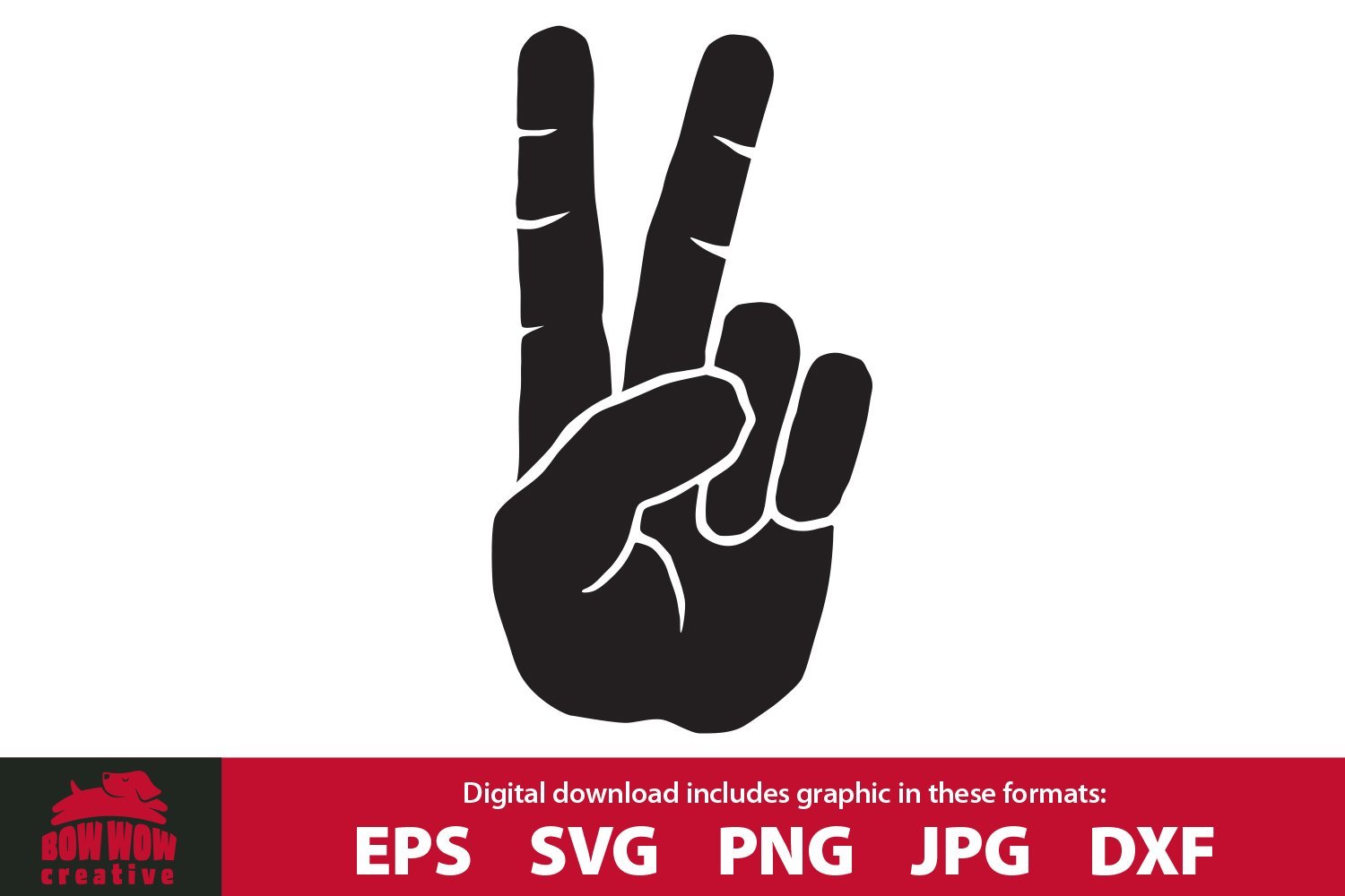 Download Peace Hand Sign Gesture Svg Cutting File Clipart So Fontsy