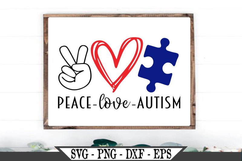 Free Free 298 Peace Love Autism Svg SVG PNG EPS DXF File