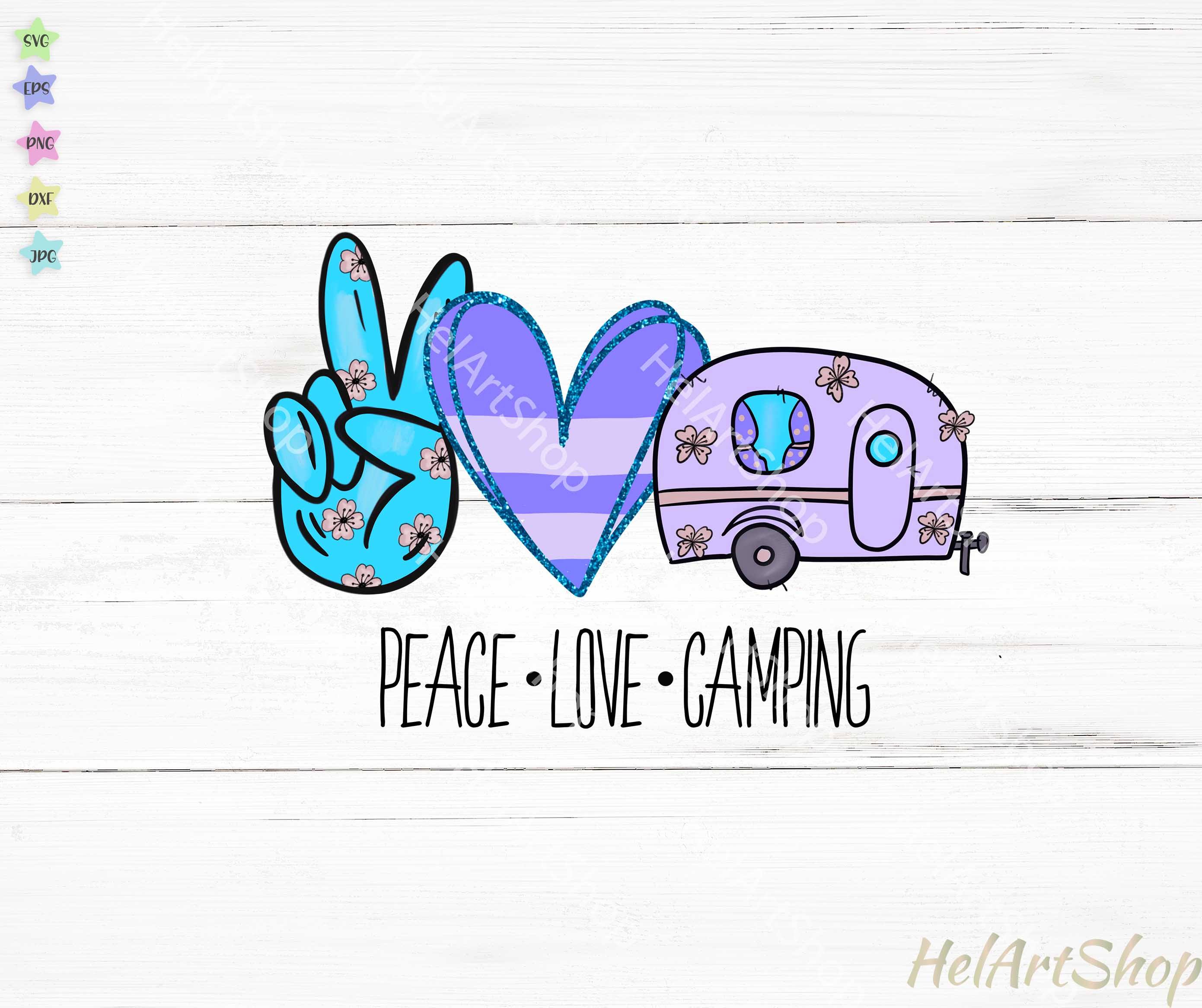 Free Free 182 Peace Love Camping Svg SVG PNG EPS DXF File