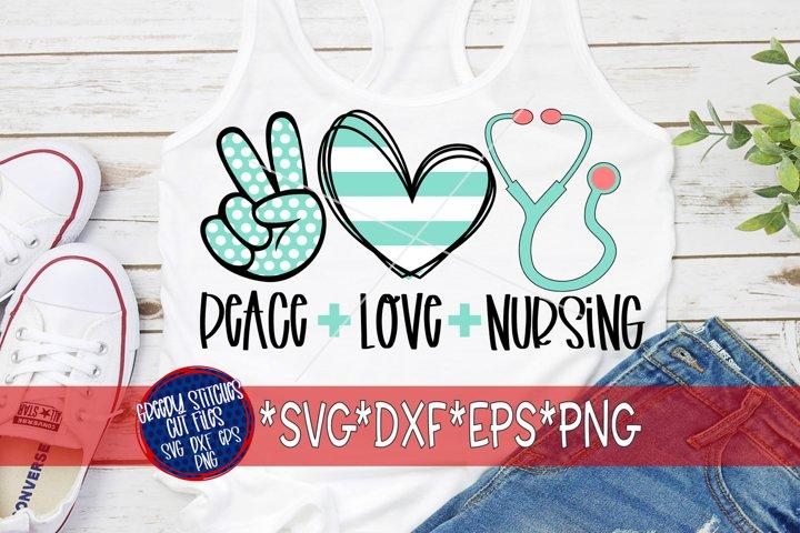 Free Free 238 Peace Love Nursing Svg SVG PNG EPS DXF File