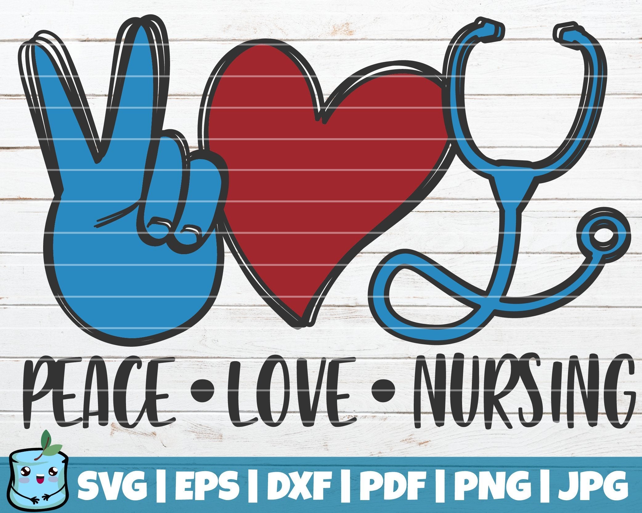 Free Free 54 Peace Love Nursing Svg SVG PNG EPS DXF File