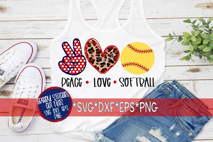 Free Free 190 Peace Love Softball Svg SVG PNG EPS DXF File