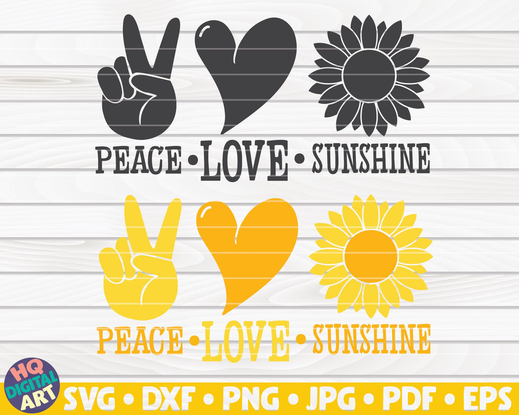 Free Free 298 Peace Love Sunflower Svg Free SVG PNG EPS DXF File