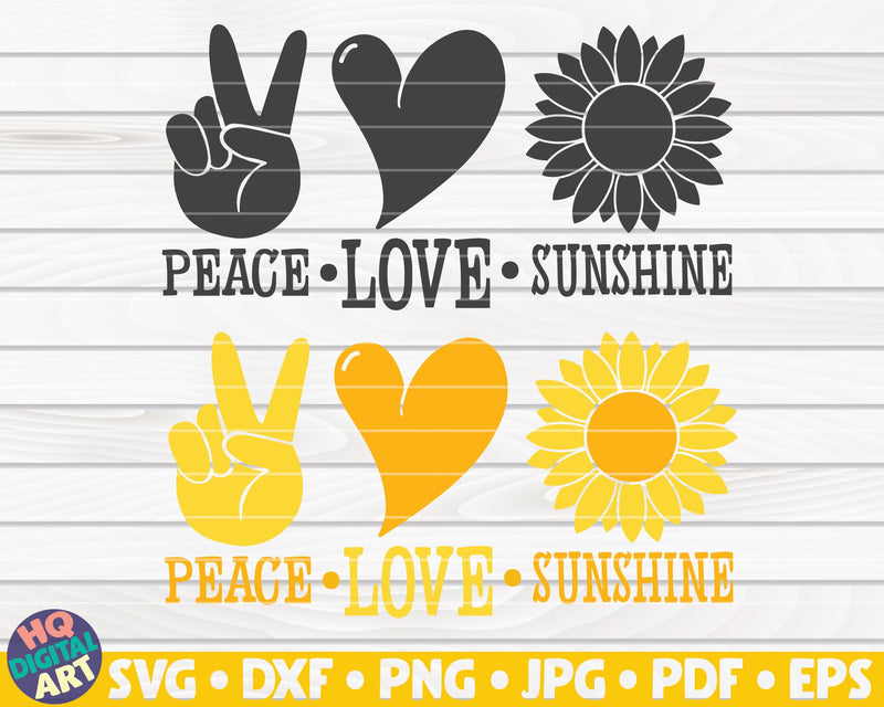 Free Free 295 Peace Love Sunflower Svg Free SVG PNG EPS DXF File