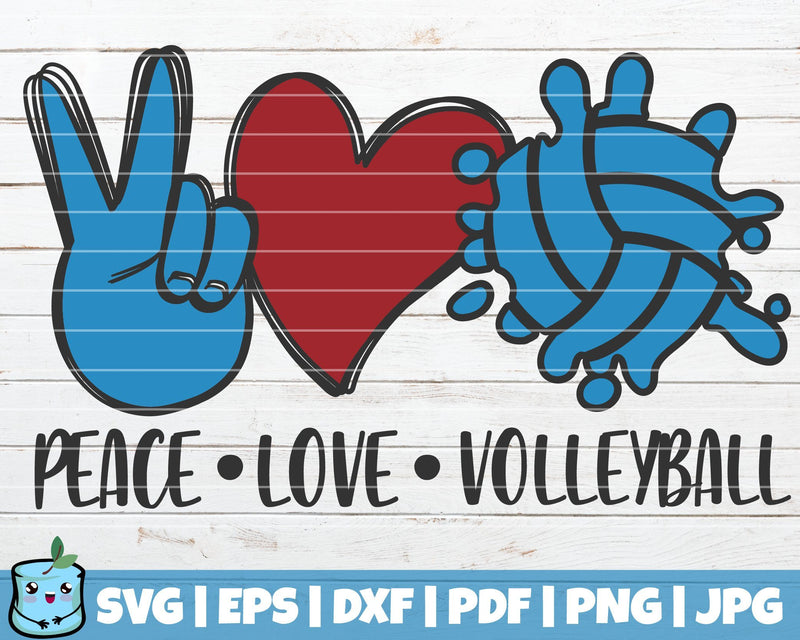 Download Peace Love Volleyball - So Fontsy