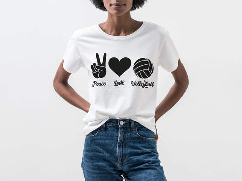 Download Peace Love Volleyball Svg Volleyball Svg Sport Svg Volleyball Mom Svg So Fontsy