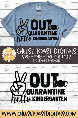Download Peace Out Quarantine Hello Kindergarten Mask Back To School Svg So Fontsy