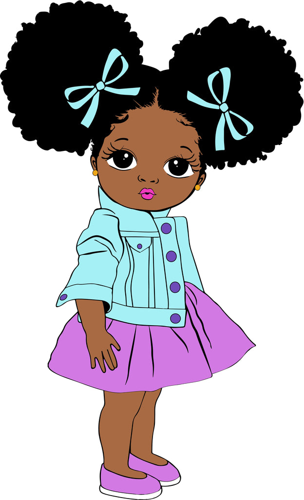 Download Peekaboo Girl With Puff Afro Ponytails Svg Cute Black African American Kids Svg Dxf Eps Png Cut File For Cricut African American Clipart So Fontsy