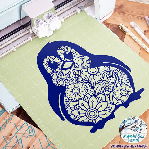 Download Penguin Zentangle Svg Animal Mandala Svg Cut File So Fontsy