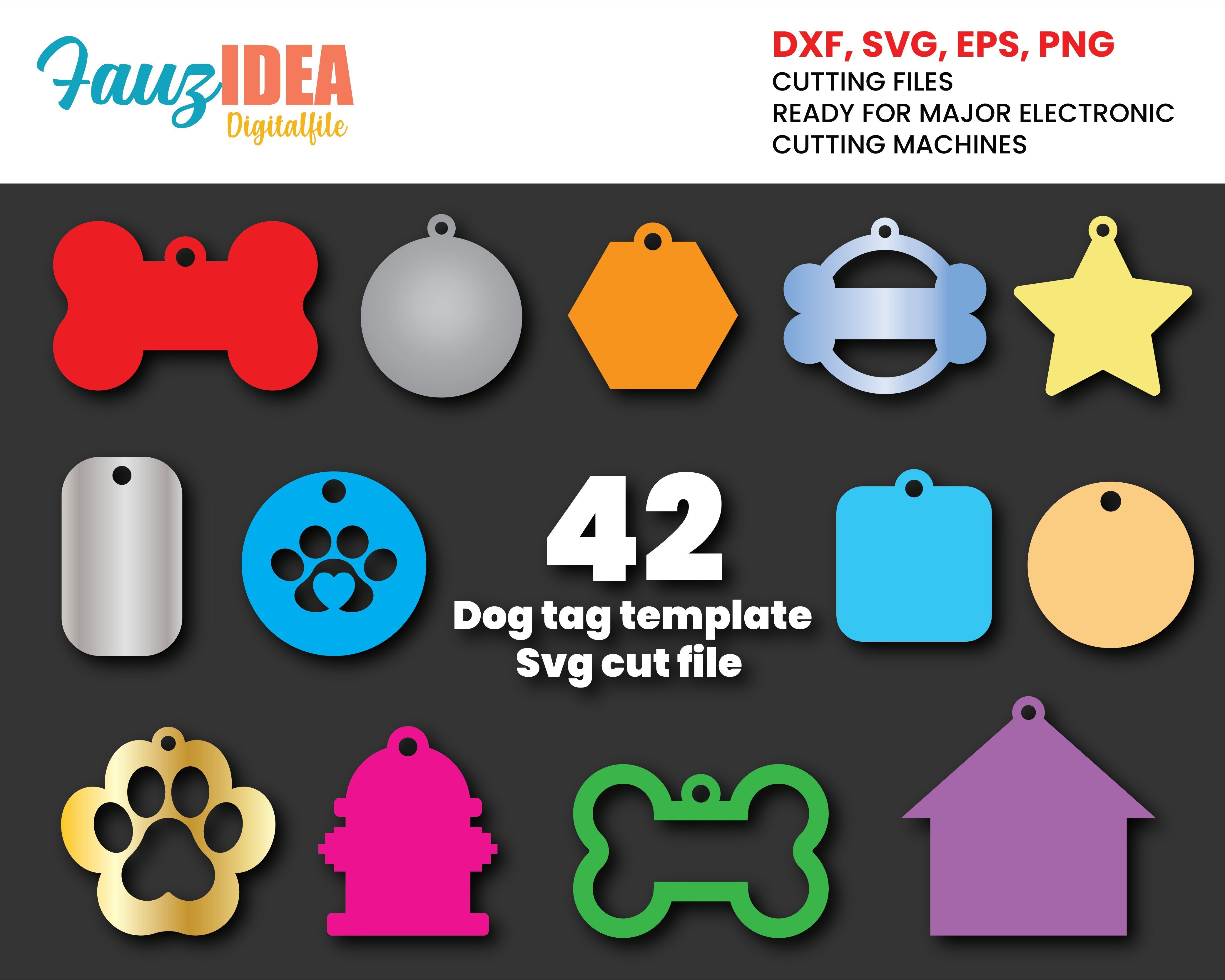 Download Pet Tags Svg Dog Id Tags Cat Id Tags Dog Collar Svg Bone Svg Dog Tag Svg Template Svg Clipart Eps Dxf Silhouette Cricut Cut File So Fontsy