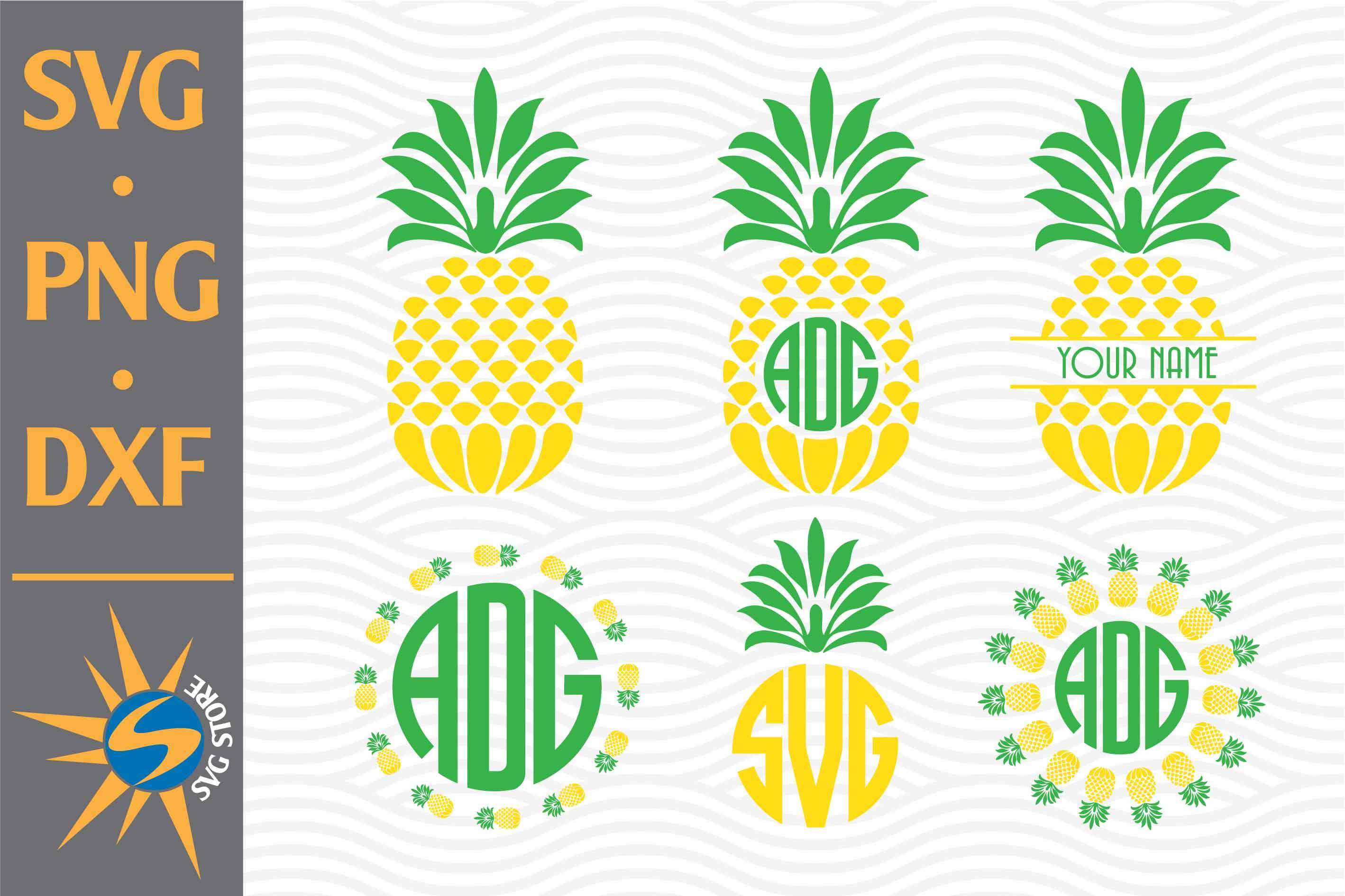 Download Pineapple Monogram Svg Png Dxf Digital Files Include So Fontsy