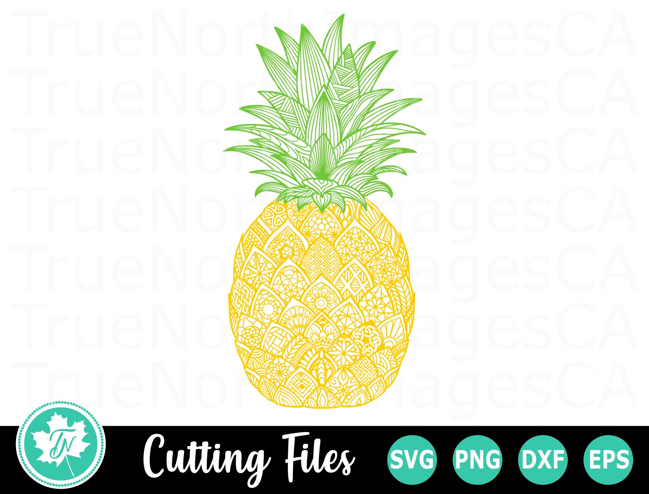 Download Pineapple Svg Mandala Svg Zentangle Svg So Fontsy