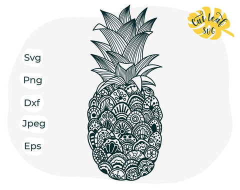 Free Pineapple Mandala Svg