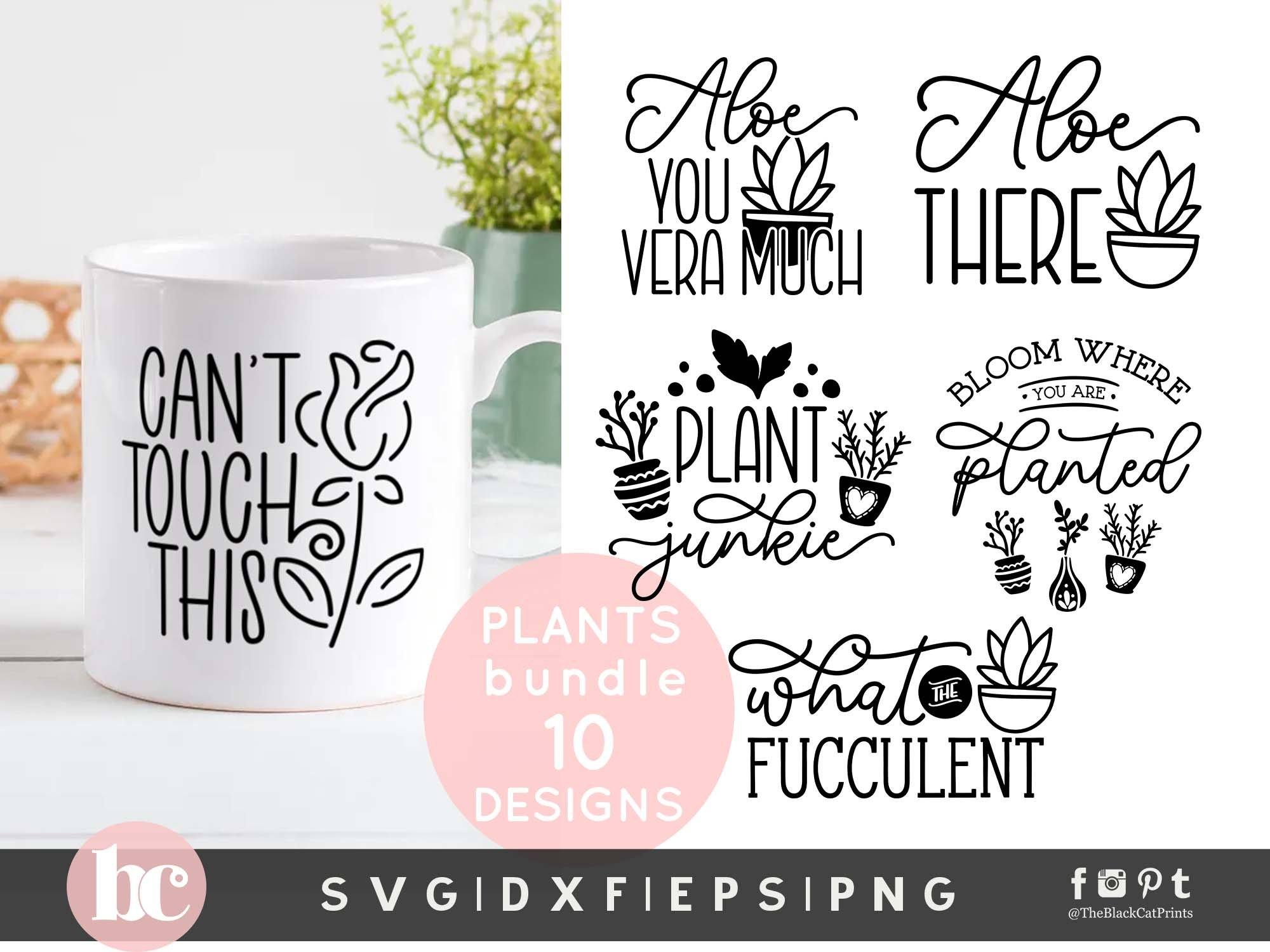 Download Plant Quotes Bundle Funny Plant Svg So Fontsy