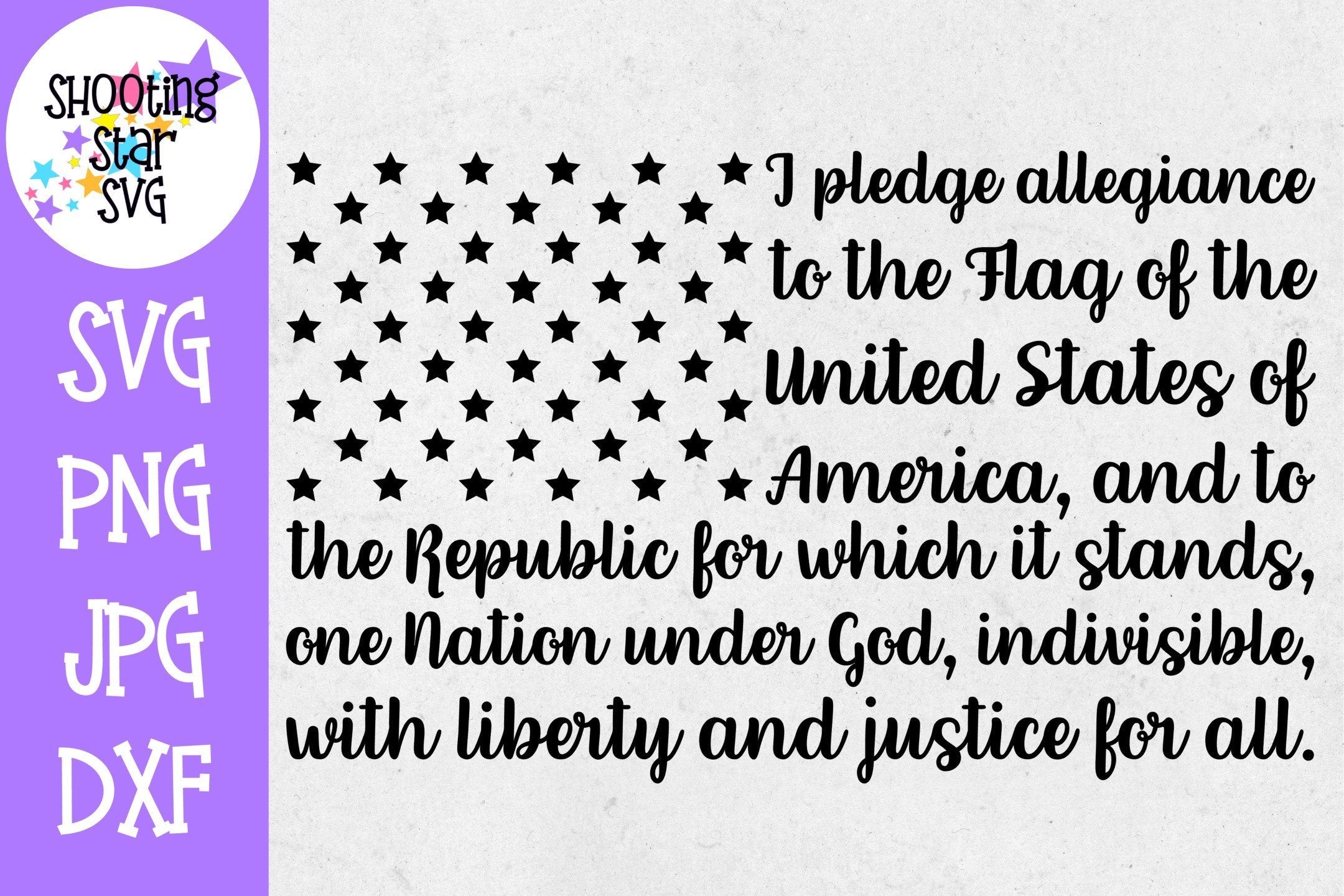 Download Pledge Of Allegiance American Flag Fourth Of July Svg So Fontsy