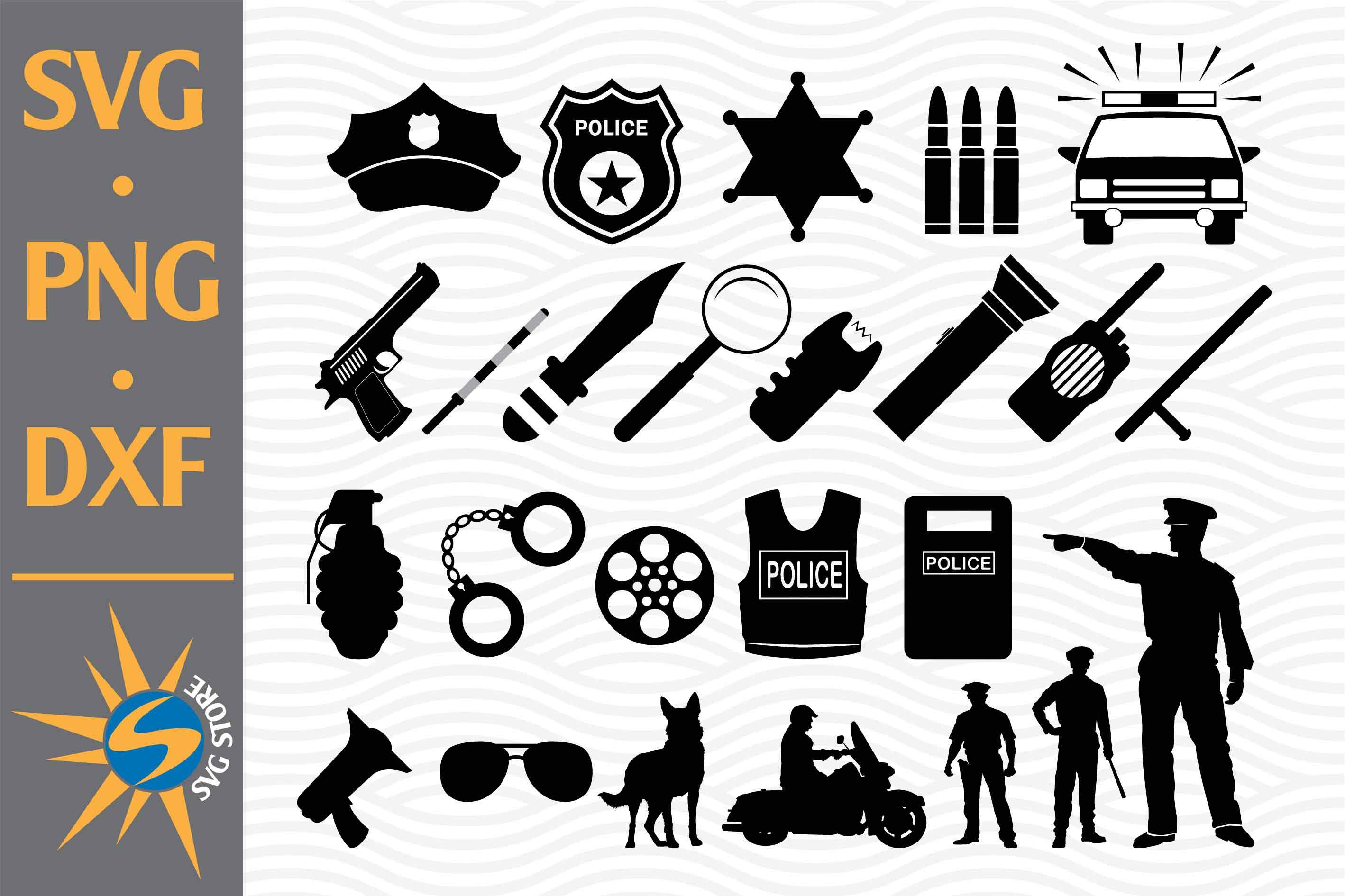 Download Police Silhouette Svg Png Dxf Digital Files Include So Fontsy