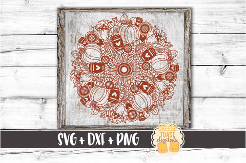 Pumpkin Mandala Bundle Fall Split Mandala Svg Png Dxf Cut Files So Fontsy