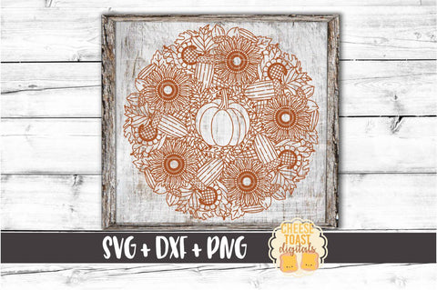 Download Pumpkin Mandala Bundle Fall Split Mandala Svg Png Dxf Cut Files So Fontsy