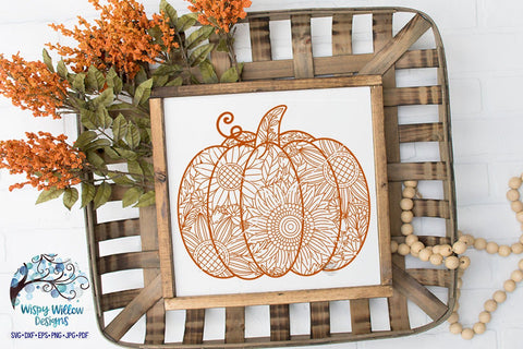 Download Pumpkin Zentangle Svg Pumpkin Mandala Svg Cut File So Fontsy