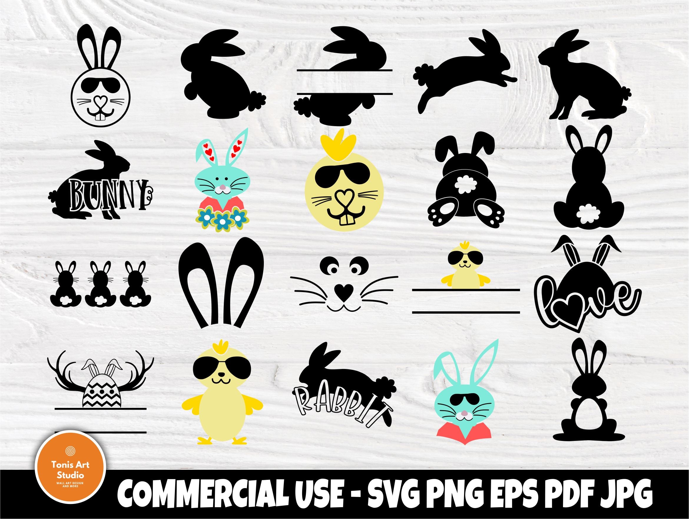 Download Rabbit Svg Bundle Rabbit Cut Files For Cricut And Silhouette Rabbit Monogram Rabbit Clipart Easter Svg Bunny Svg Cutting Files So Fontsy