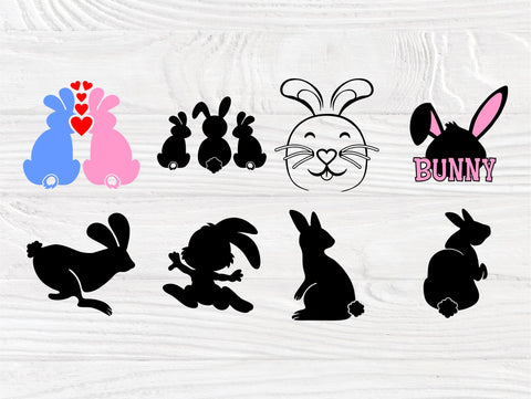 Download Rabbit Svg Bundle Rabbit Cut Files For Cricut And Silhouette Rabbit Monogram Rabbit Clipart Easter Svg Bunny Svg Cutting Files So Fontsy
