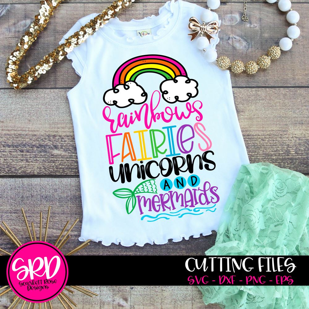 Download Rainbows Fairies Unicorns And Mermaids Svg With Tail So Fontsy