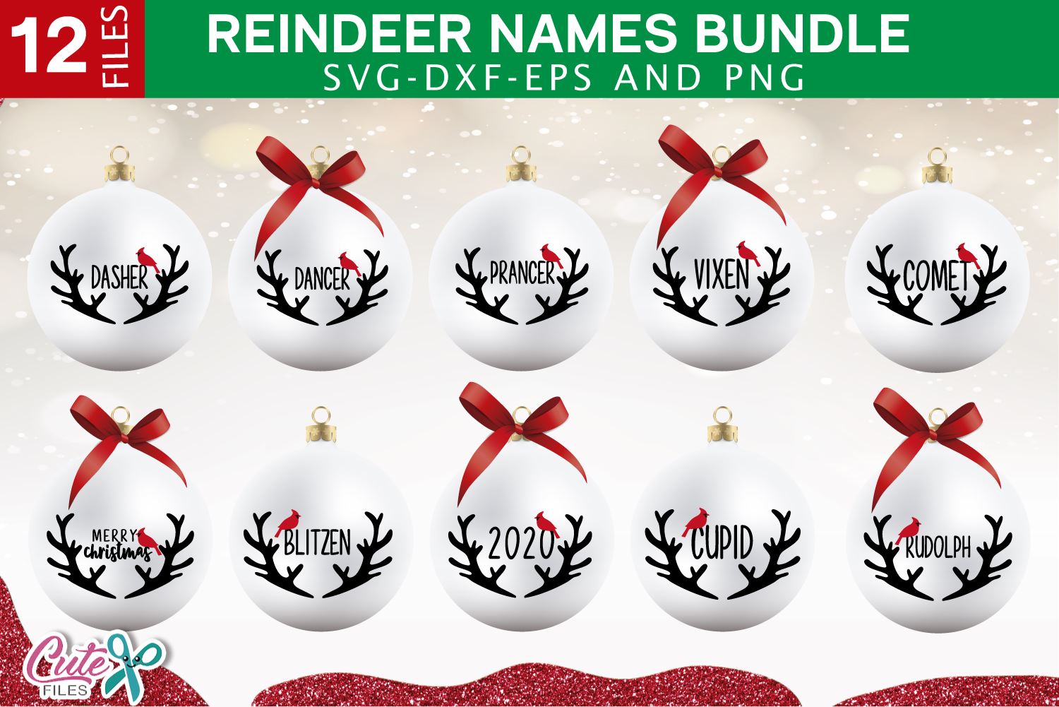 Free Free 304 Reindeer Ornaments Svg SVG PNG EPS DXF File