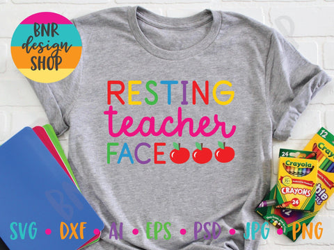 Download Resting Teacher Face Svg File School Svg Back To School Svg Teacher Svg First Day Of School Svg Svg Cut File For Cricut Cutting Machines And Vinyl Crafting So Fontsy