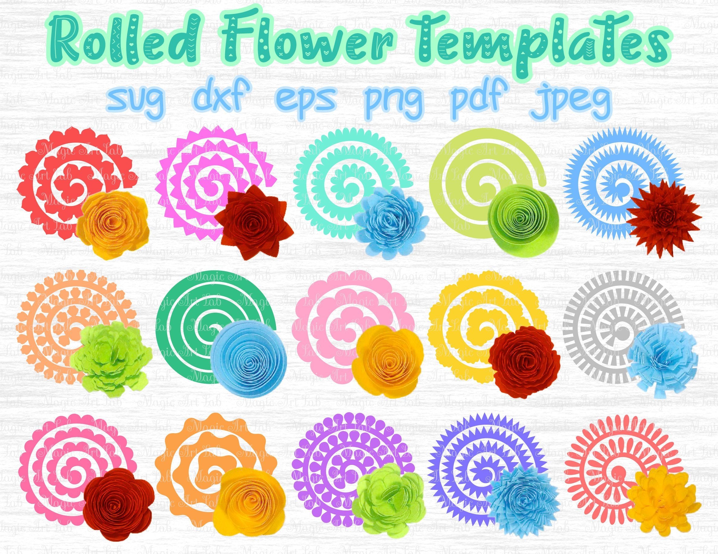 Free Free Svg Cut Cricut Rolled Flower Template 637 SVG PNG EPS DXF File