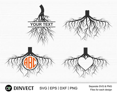 Download Roots Svg Roots Monogram Svg Church Sunday Monogram Chrisitan Cross With Tree Roots Svg Roots Logo Svg Iron On Decals Cricut Cut Files So Fontsy
